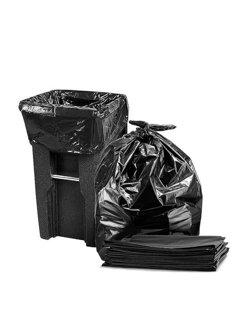 أكياس قمامة بحجم 110 × 130 سم 15 قطعة سوداء - Image 1