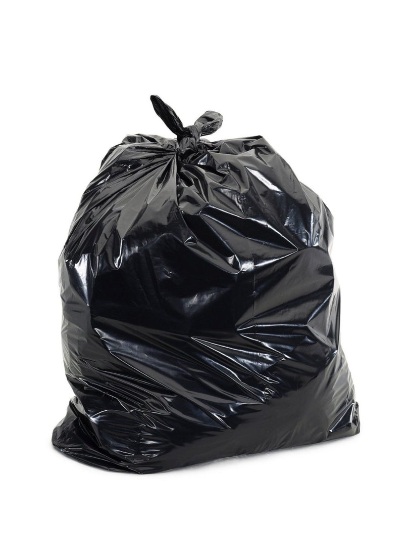 أكياس قمامة بحجم 110 × 130 سم 15 قطعة سوداء - Image 2