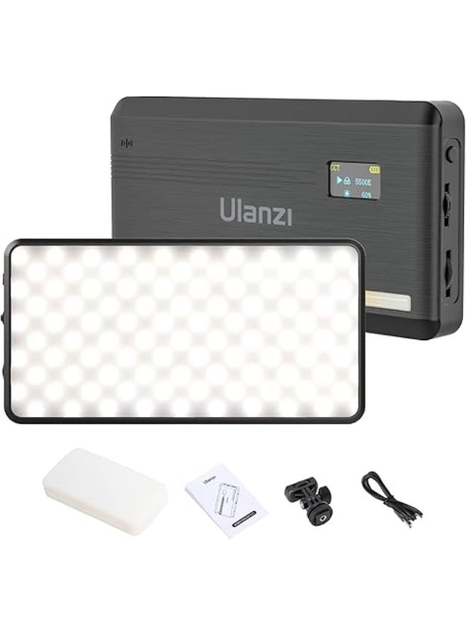 ULANZI VL200 Bi-Color LED Video Light, On-Camera Video Light, Type-C Rechargeable 5000mAh Mini Camera Light, 2500-9000K Ultra Bright Photo and Video Lighting, Fill Light, Potable Photography Lighting - Image 1