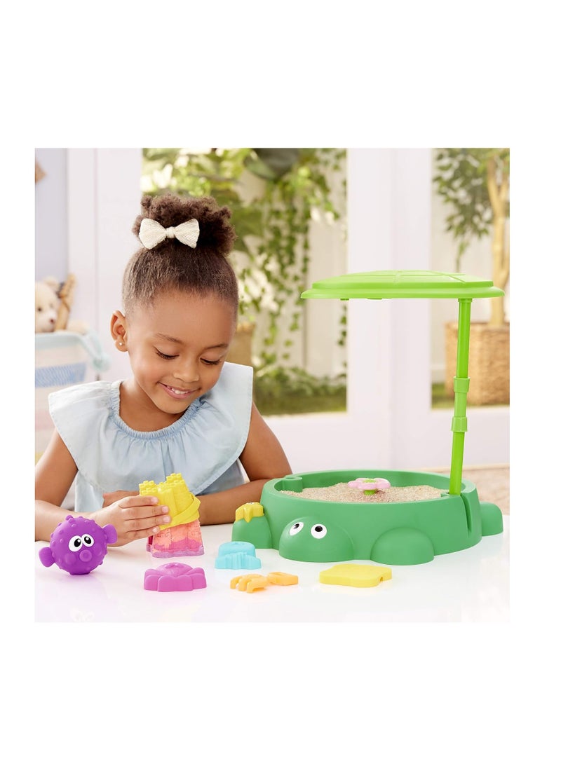little tikes 2-in-1 Turtle Sandbox & Pool |Floral Theme | Adorable Playset | Material : Plastic | For Kids Boys & Girls | Age Group : ‎36 months - 12 years  - Image 2