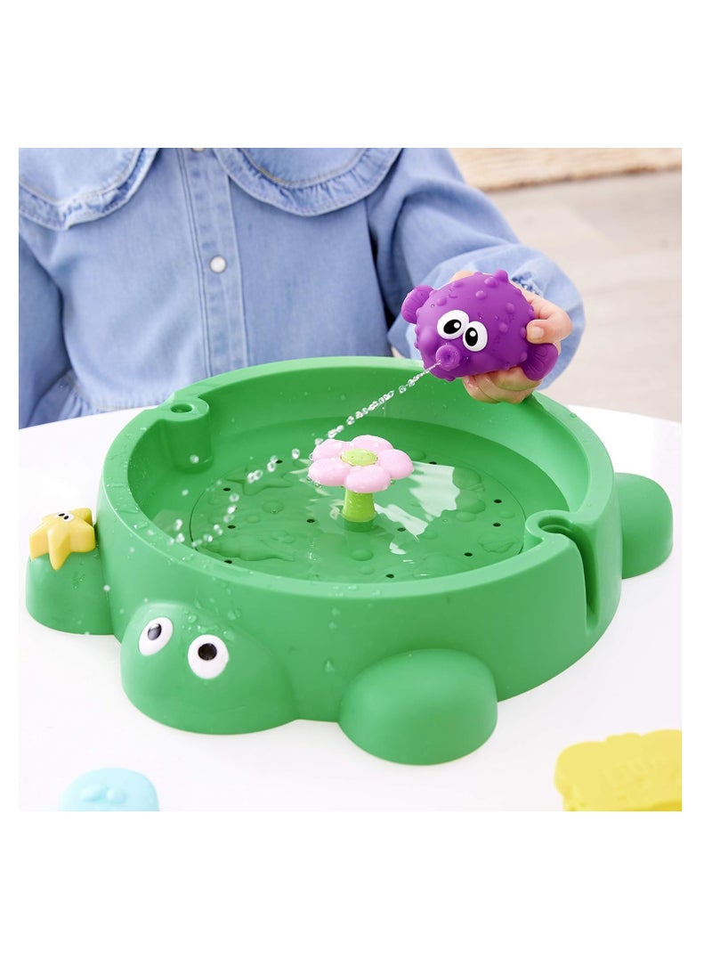little tikes 2-in-1 Turtle Sandbox & Pool |Floral Theme | Adorable Playset | Material : Plastic | For Kids Boys & Girls | Age Group : ‎36 months - 12 years  - Image 3