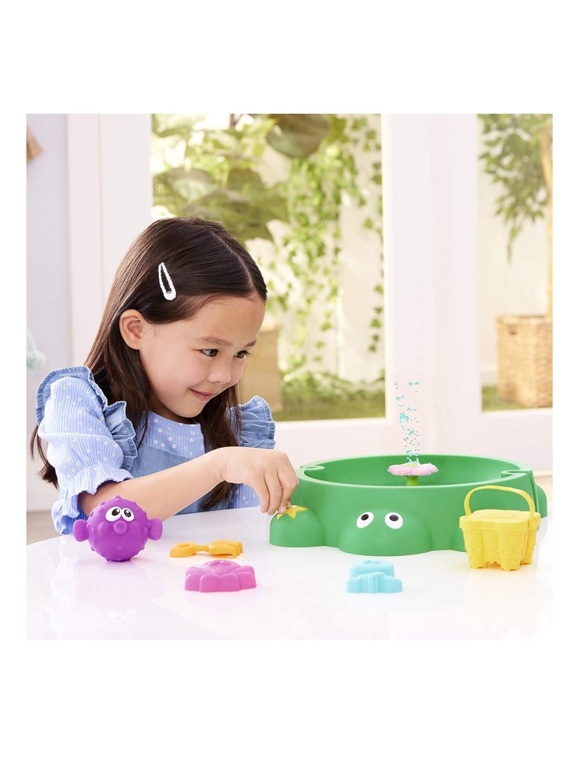 little tikes 2-in-1 Turtle Sandbox & Pool |Floral Theme | Adorable Playset | Material : Plastic | For Kids Boys & Girls | Age Group : ‎36 months - 12 years  - Image 4