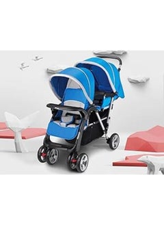 GRACO Graco Front n Back Twin Stroller for Baby, Blue, 6-36 Months 