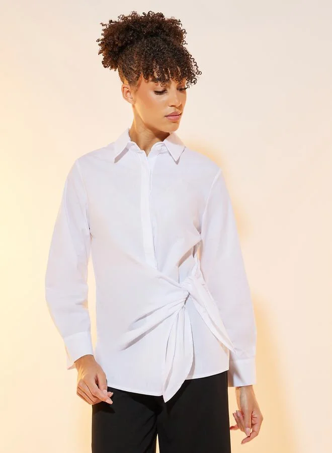 Take Two Side Bow Tie Regular Fit Shirt