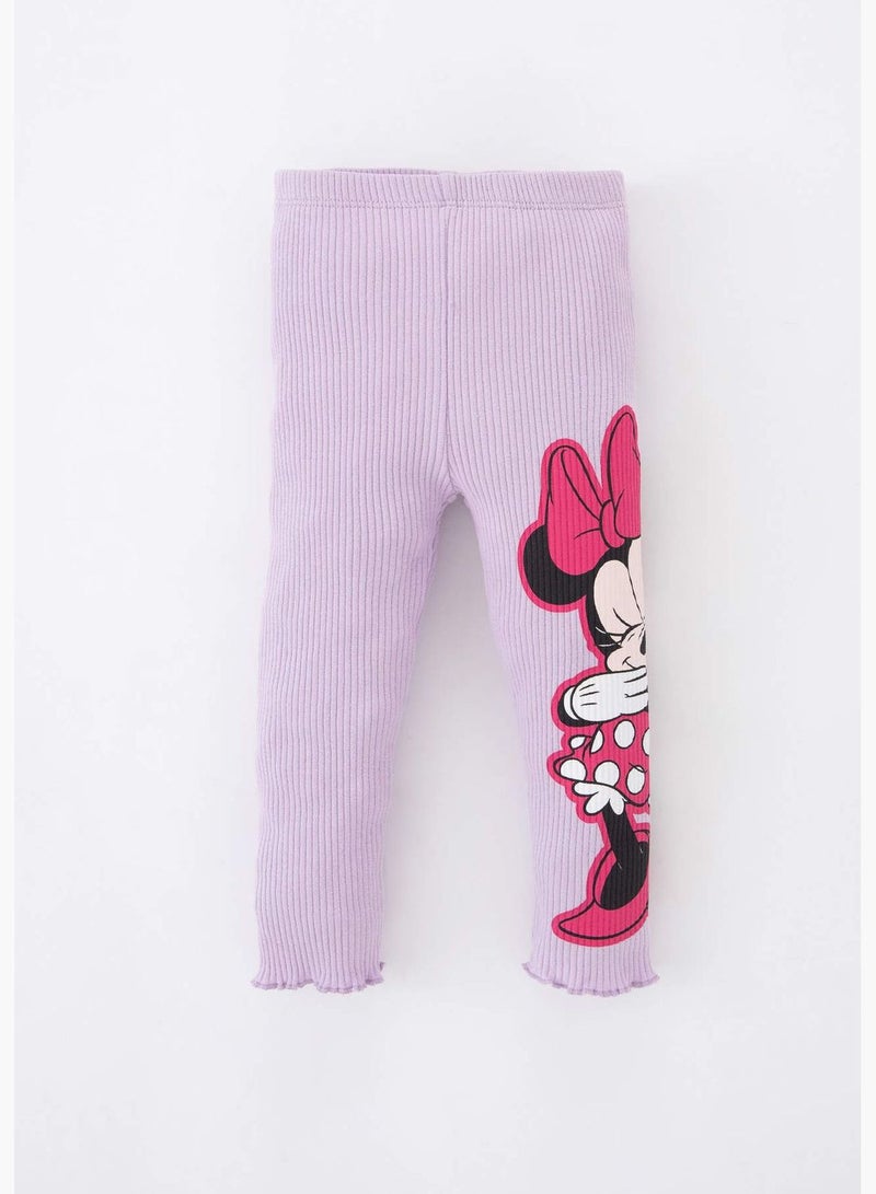 DeFacto BabyGirl Disney Mickey & Minnie Licenced Knitted Leggings  - Image 1
