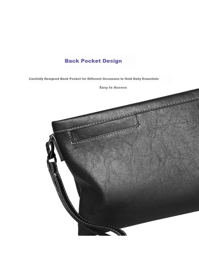 Cow Men's Business Clutch Casual Large Capacity Wallet New Style Hand Clutch C-9898 Model A - Image 4