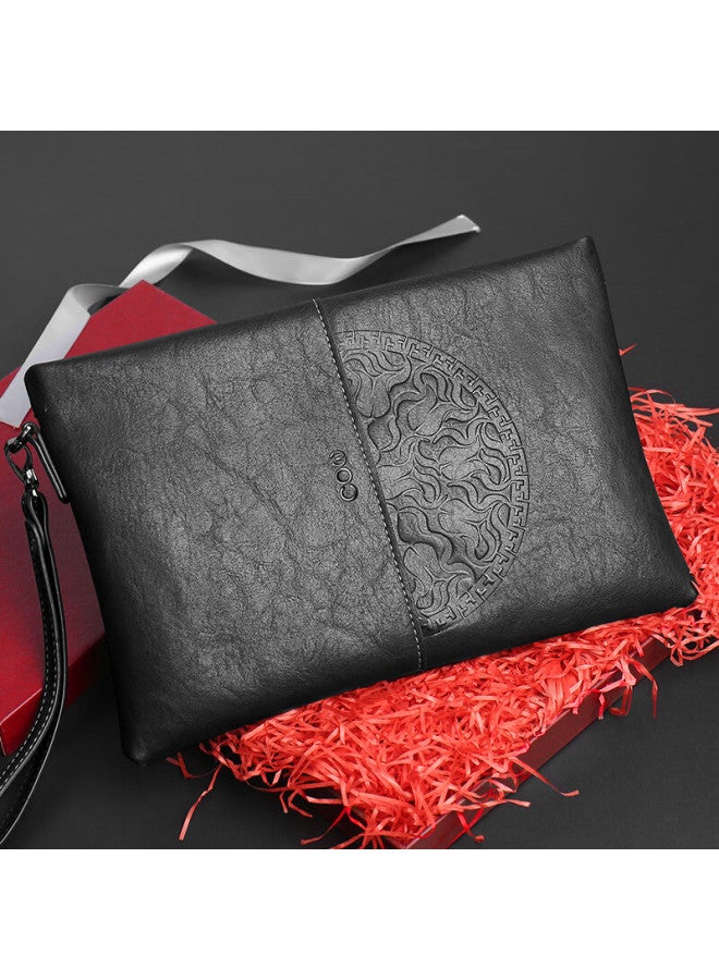 Cow Men's Business Clutch Casual Large Capacity Wallet New Style Hand Clutch C-9898 Model A - Image 2