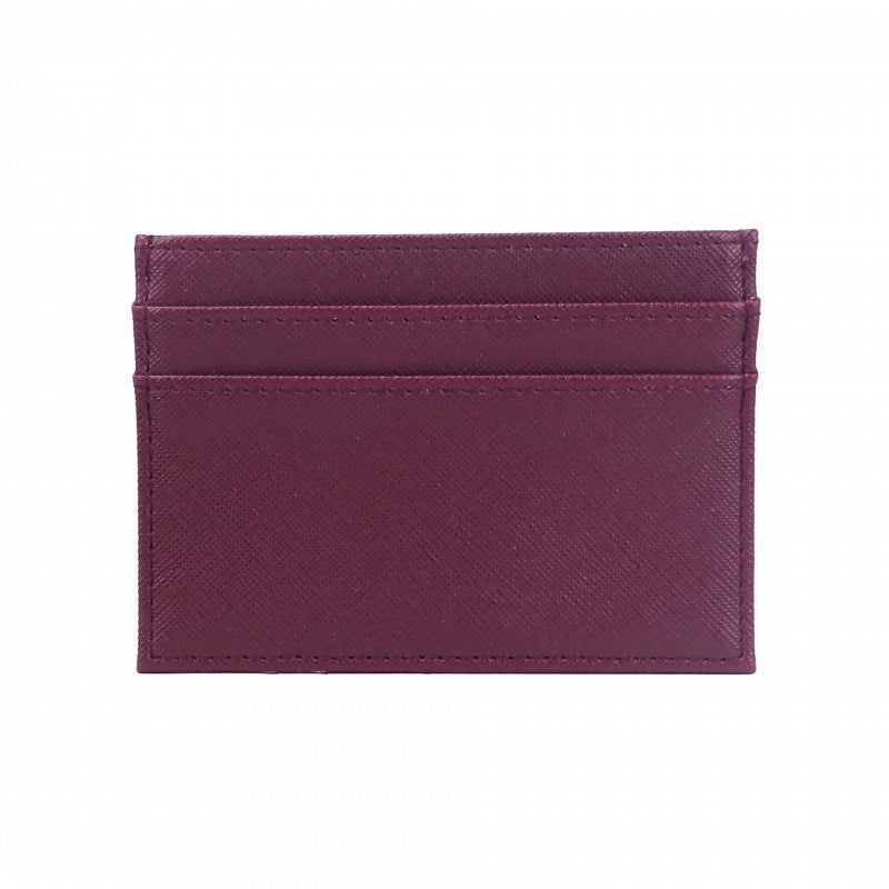 New Spot PU Card Holder Coin PUrse Large Capacity Card Holder Womens High-end Portable Bank Credit Card Holder Burgundy cross pattern 