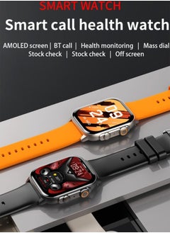HK HK95 Biggest Display Smart Watch with Bt Calling Wireless Charge Fitness Health Tracking Sports Tracking Camera & Music Control Smartwatch 1.96 Inch Display SmartWatch Orange  - Image 2