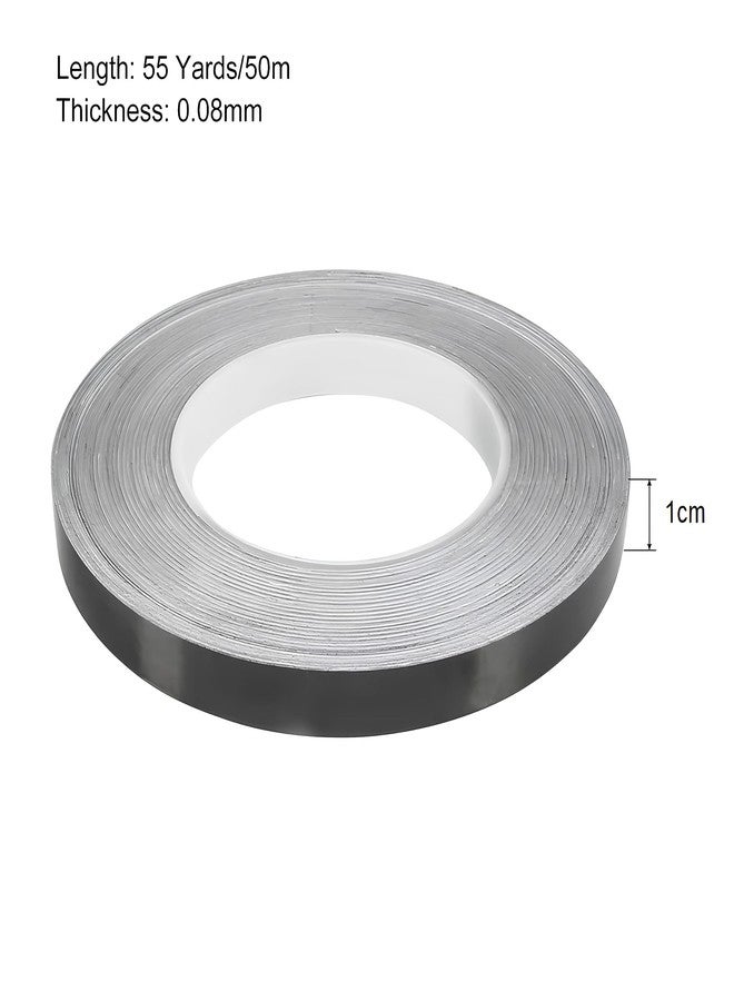 DOOMSDAY شريط لاصق أسود من دومزداي، طوله 50 متر وعرضه 1 سم، مناسب لأعمال تركيب البلاط على الجدران والأرضيات، مقاوم للماء والبهتان. - Image 4