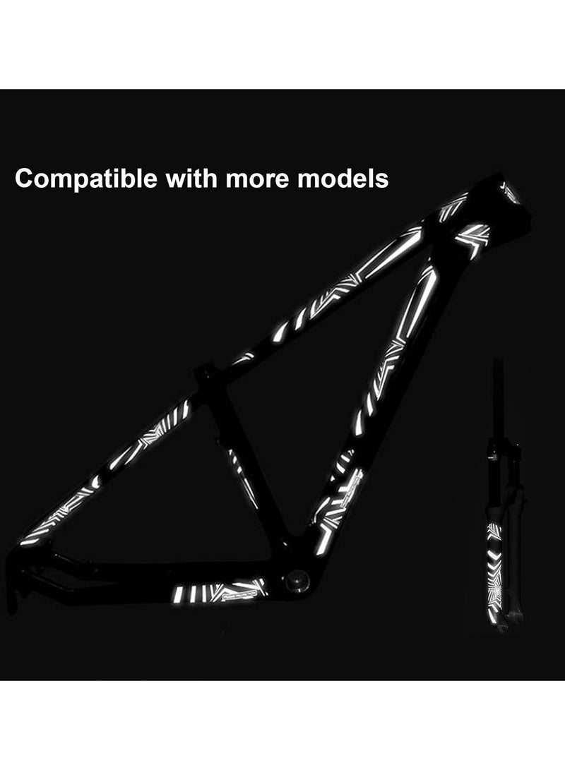 GGOOT Mountain Bike Stickers, Bike Frame Protection Tape Reflective Protective for Mountain Bike for Mtb Frame Protection - Image 2