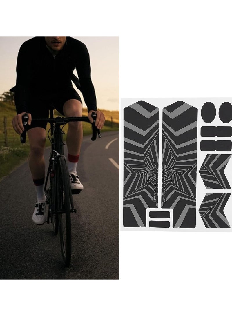 GGOOT Mountain Bike Stickers, Bike Frame Protection Tape Reflective Protective for Mountain Bike for Mtb Frame Protection - Image 4