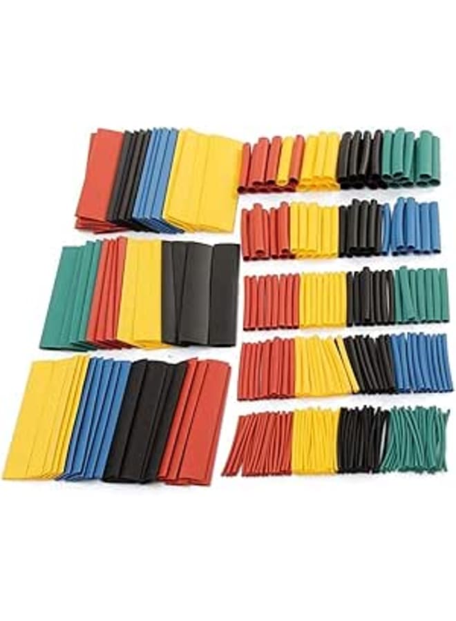 Other 328 Pcs Heat Shrink Tubing Insulation Shrinkable Tube Assortment Electronic Polyolefin 2:1 Wrap Wire Cable Sleeve Kit