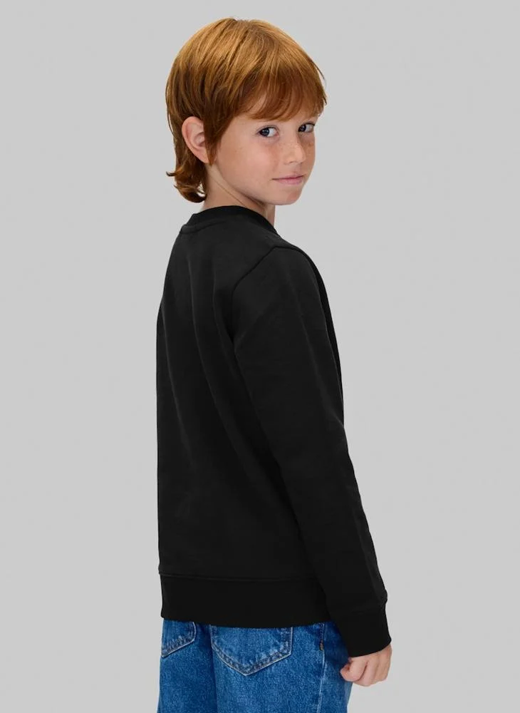 Calvin Klein Jeans Kids Logo Crew Neck Sweatshirt