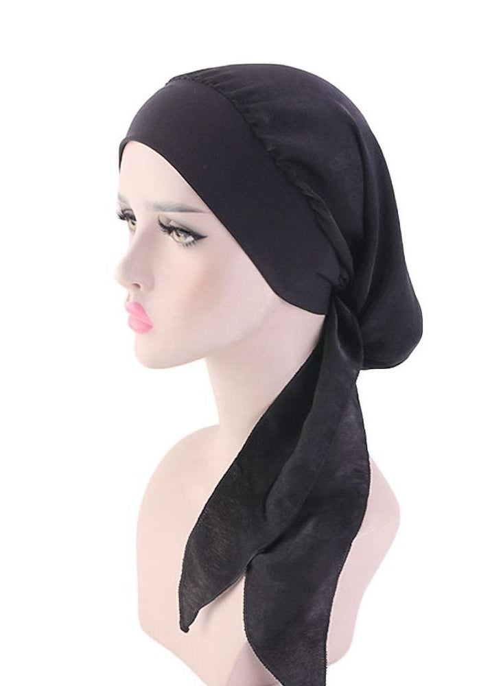 SYOSI Chemo Headwear for Women Head Scarfs Turbans Scarves Bandanas Hair Loss Beanie Hat  Breathable Ladies Turban Hats Headwear Headwrap Scarfs Cap Silky - Image 4