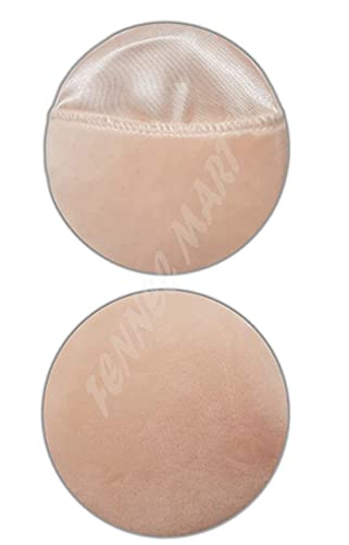FENNEC MARTâ„¢ Powder Puff, Puff, Cotton Pad, Super Soft Pure Cotton Puff, Makeup Powder Puff with Hand Strap, for Loose Powder, Dry Powder, Liquid Foundation, Mineral Powder-Pack of 2 - Image 1