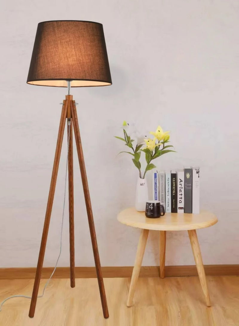ICTC Floor lamp wooden color 165 cm reliable modern design suitable for home or office