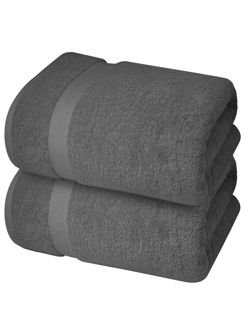 Premium Grey Bath Sheets – Pack of 2, 90cm x 180cm Large Bath Sheet Towel - 100% Cotton Ultra Soft and Absorbent Oversized Towels for Bathroom, Hotel & Spa Quality Towel by Infinitee Xclusives - pzsku/Z5E1166D0BDD23C15DF54Z/45/_/1730962083/0c534540-dfcd-40fb-a9da-4e2a28078503