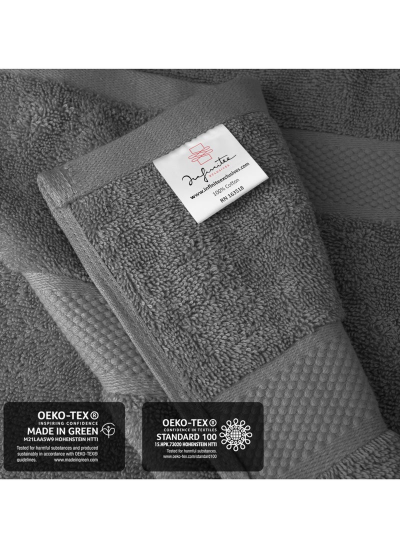 Premium Grey Bath Sheets – Pack of 2, 90cm x 180cm Large Bath Sheet Towel - 100% Cotton Ultra Soft and Absorbent Oversized Towels for Bathroom, Hotel & Spa Quality Towel by Infinitee Xclusives - pzsku/Z5E1166D0BDD23C15DF54Z/45/_/1730962156/d13b0360-70b4-4d75-9b95-273d7333c36b