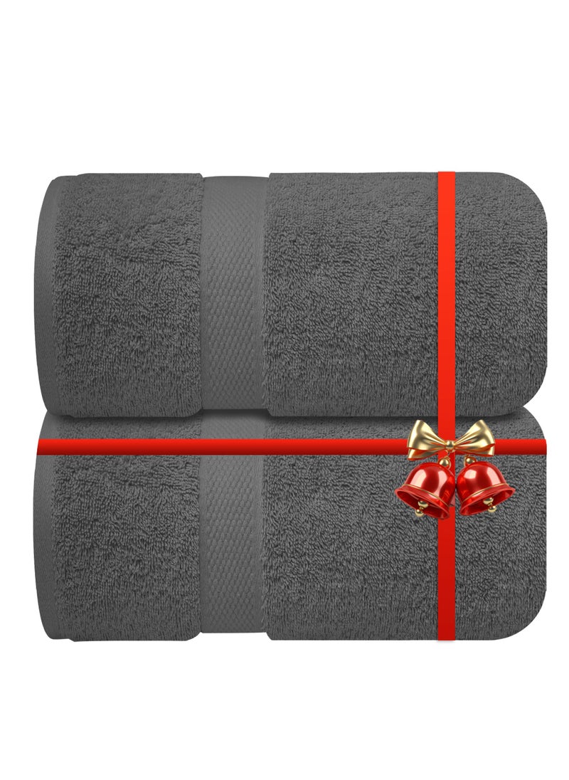 Premium Grey Bath Sheets – Pack of 2, 90cm x 180cm Large Bath Sheet Towel - 100% Cotton Ultra Soft and Absorbent Oversized Towels for Bathroom, Hotel & Spa Quality Towel by Infinitee Xclusives - pzsku/Z5E1166D0BDD23C15DF54Z/45/_/1734462178/0be7fcfc-b239-4777-a899-22779b3dcd56