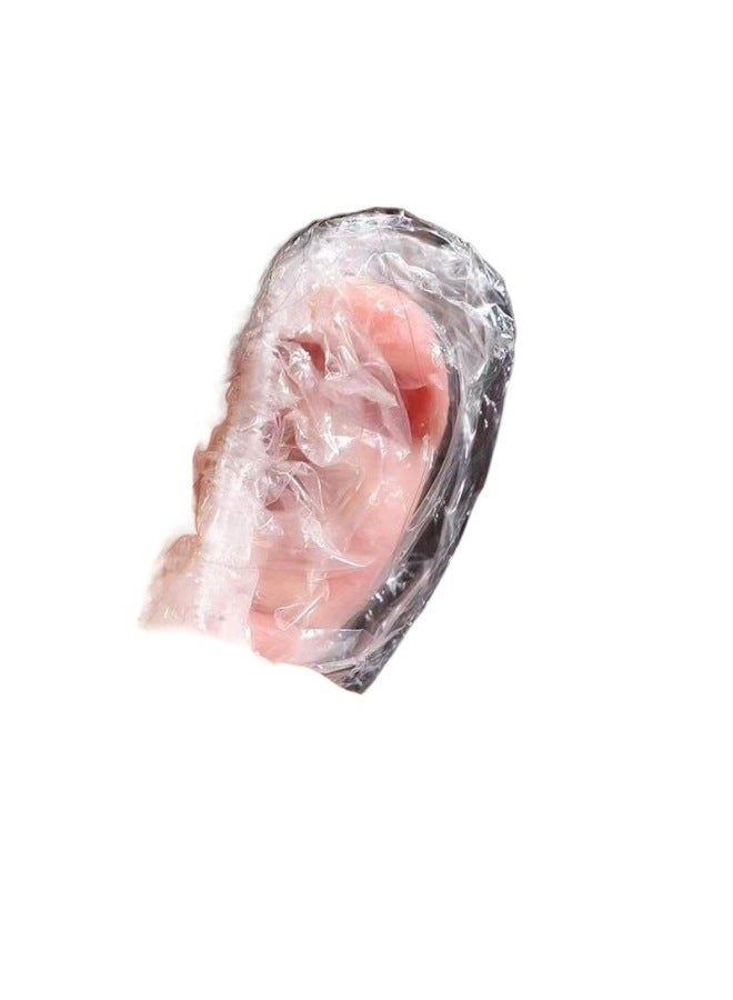 Ear Cover - Disposable Waterproof Earmuffs - Clear/Transparent, Low Pressure PE, 5pcs Pack - Hair Salon, Beauty Supply, Wholesale - Image 5
