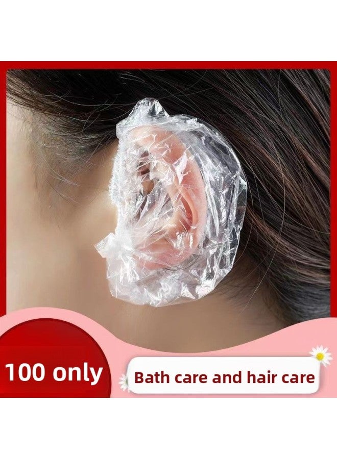 Ear Cover - Disposable Waterproof Earmuffs - Clear/Transparent, Low Pressure PE, 5pcs Pack - Hair Salon, Beauty Supply, Wholesale - Image 3