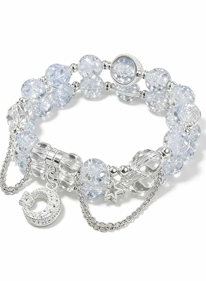 Take Two Embellished Glass Beaded Bracelet
