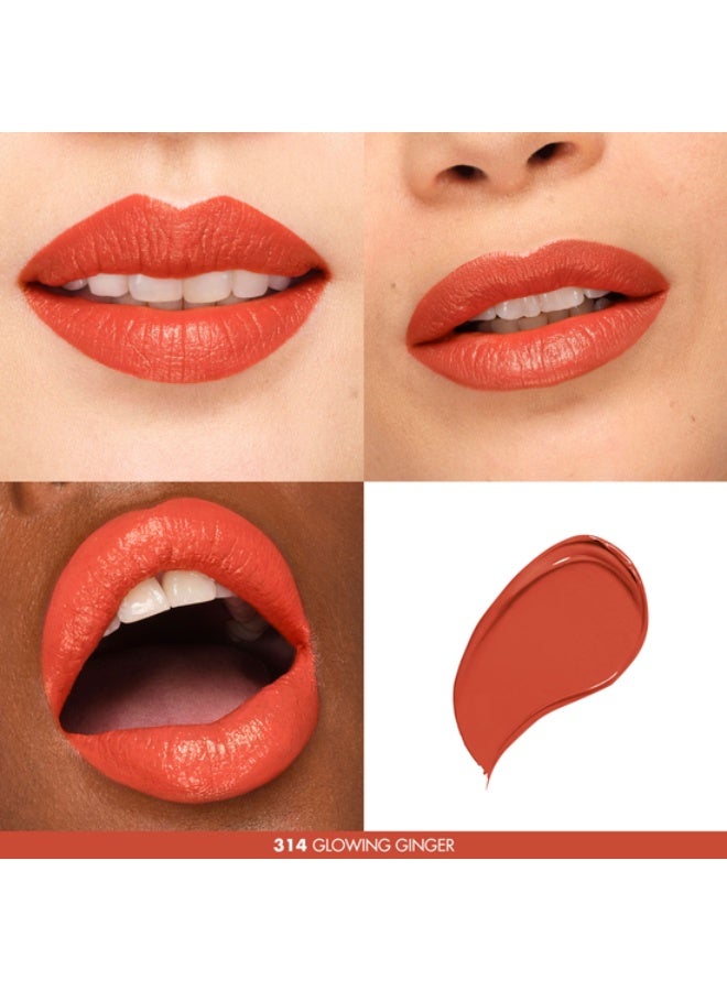 MAKE UP FOR EVER Rouge Artist For Ever - Satin-314-Glowing Ginger Long Wearing Satin Hydrating Lipstick - Image 3
