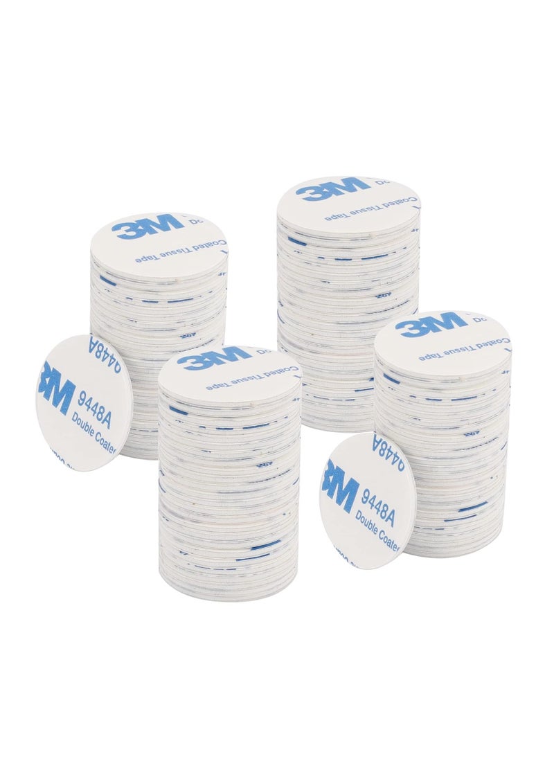 3M - 100 PCS 3m Double Sided Foam Tape Round Strong Pad 30 x 30x 1.5mm Heavy Duty Mounting Adhesive Pad Tap Suitable for Walls，Small Mirrors and Door, White - Image 1