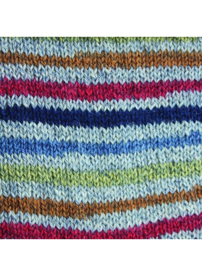 Patons Kroy Socks Yarn - (1) Gauge - 1.75 oz - Blue Striped - For Crochet, Knitting & Crafting - Image 2