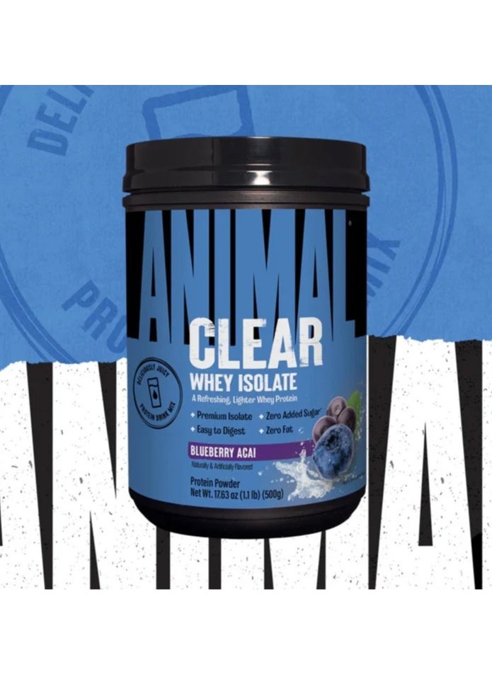 ANIMAL Clear Whey Isolate 500g Flavor Blueberry Acai  - Image 5