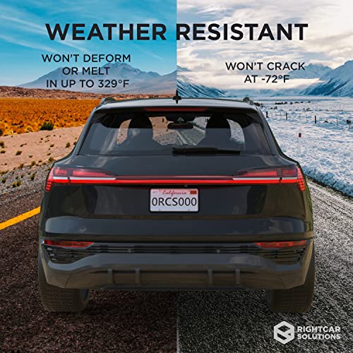 Rightcar Solutions Silicone License Plate Frame | The Original Premium Grade Silicone Car Plate Frame | Rust Proof, Rattle Proof, Weather Proof License Plate Holder (Black) - Image 5