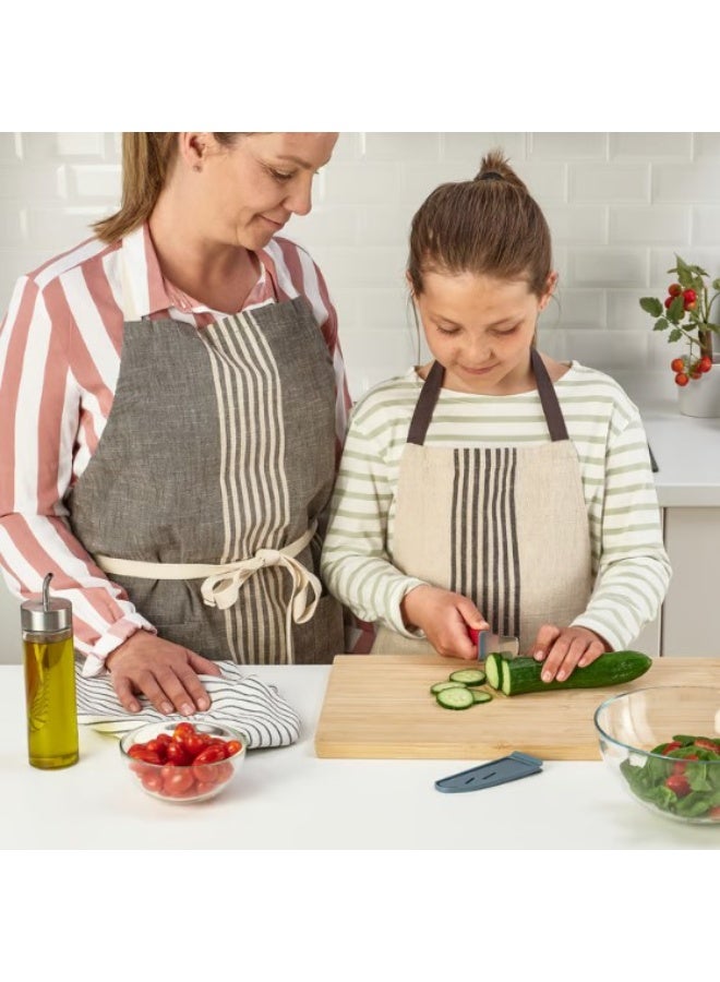 طقم سكاكين من قطعتين، لون فيروزي فاتح/أحمر زاهي - Image 5