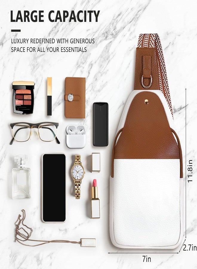 Lizznoe Women Crossbody Bag Small Sling Shoulder Purse Leather Side Wallet Cross Body Belt Fanny Packs Travel Backpack Handbags Birthday Present Tween Girl Mother Mom Wife Friend Girlfriend Her Sister Gifts - Image 5
