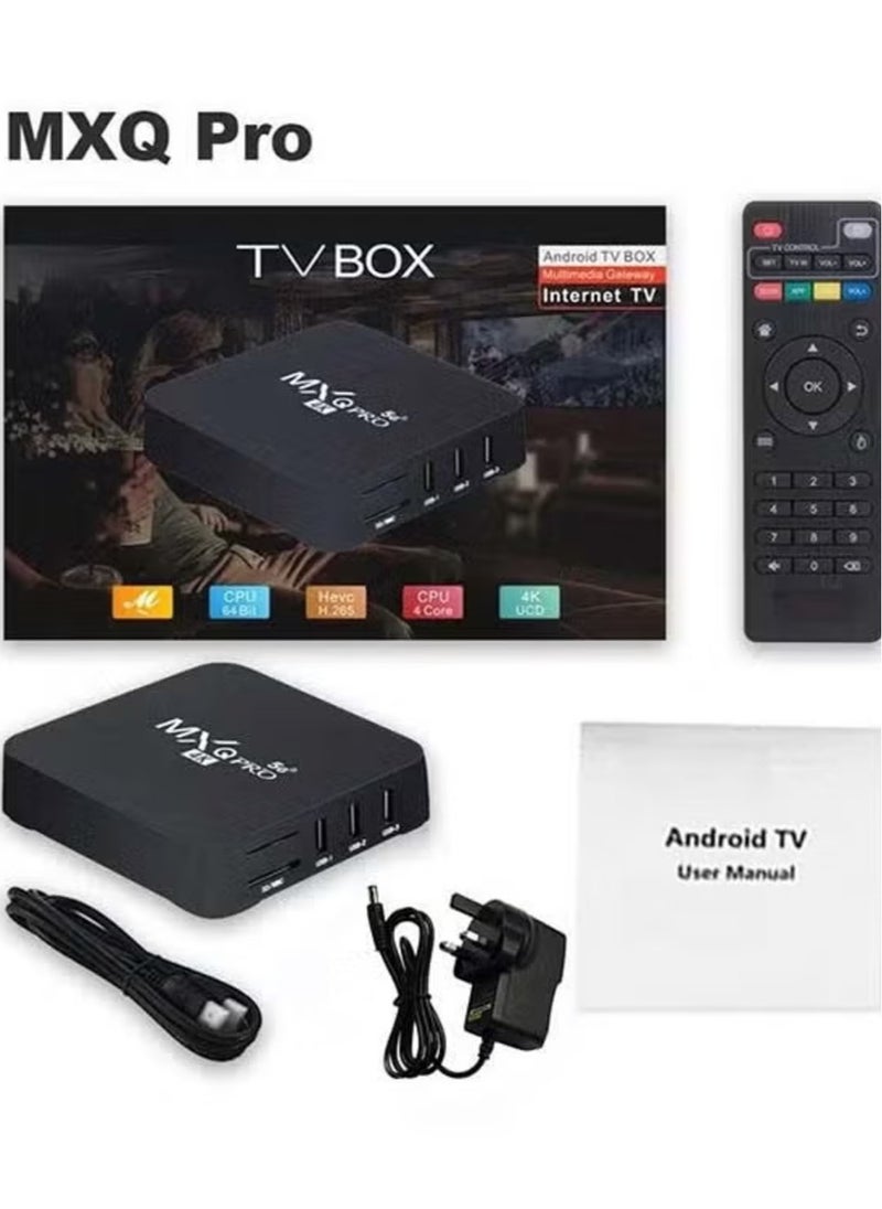 Generic NEW Android TV Box MXQPro 11.1 – High-Performance Streaming in Black  - Image 1