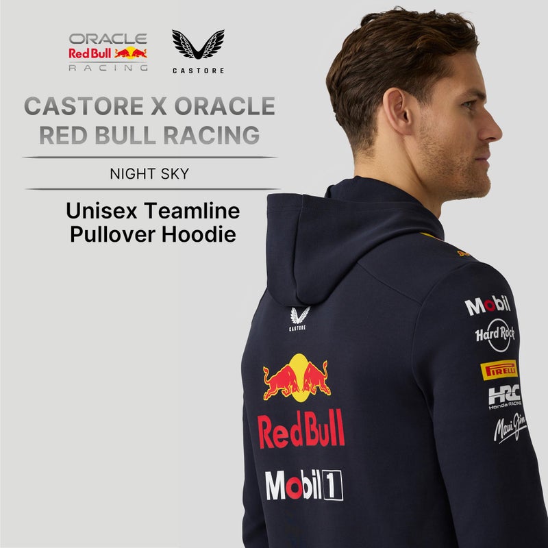 Castore Oracle Red Bull Racing Unisex Pullover Hoodie â€“ Official F1 Teamline, Night Sky, 2025/26 Season, Motorsport Apparel - Image 3