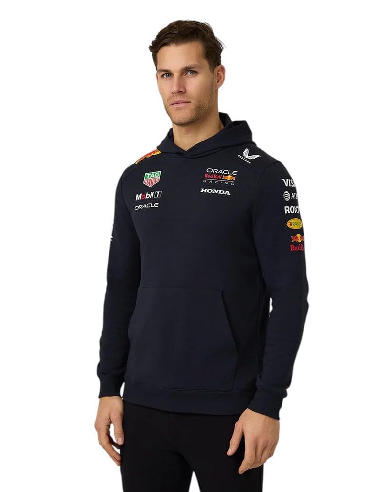 Castore Oracle Red Bull Racing Unisex Pullover Hoodie â€“ Official F1 Teamline, Night Sky, 2025/26 Season, Motorsport Apparel - Image 1