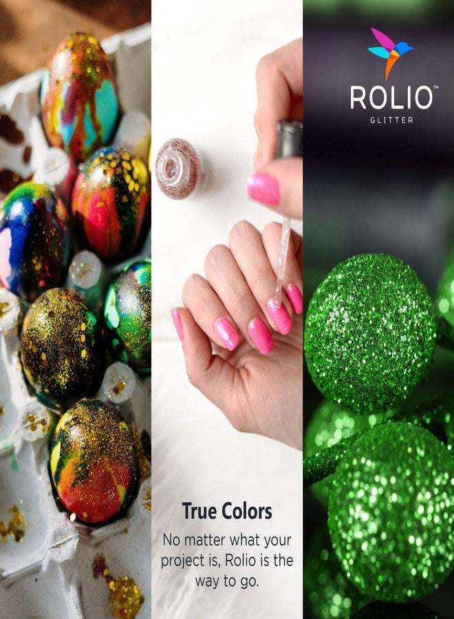 Rolio Holographic Glitter Set - 12 Jars, 15g Each, Cosmetic Holographic Grade Glitter for Resin, Makeup, Face & Body Art, Craft Supplies, Nail Decoration - Vibrant Set (15g) - Image 4
