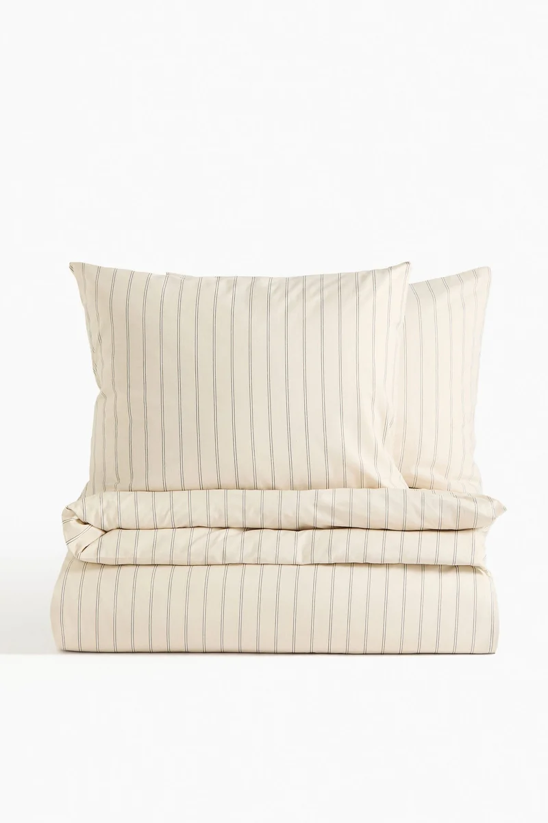 H&M Patterned double/king duvet cover set