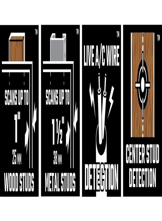 CRAFTSMAN Stud Finder, 1.5”, With AC Detection, Batteries Included (CMHT77621) - Image 4