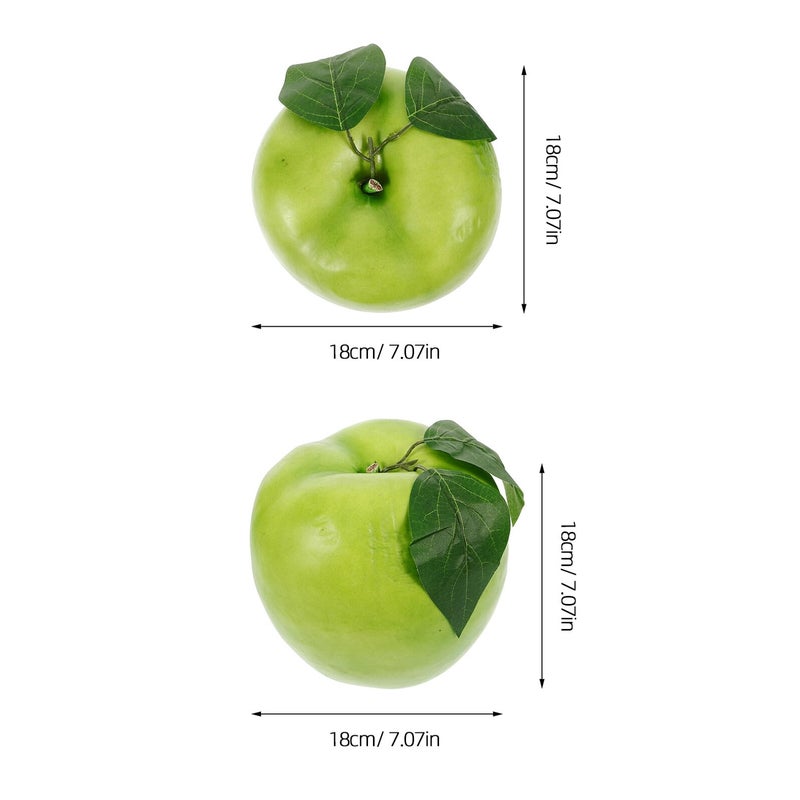 Lifelike 7 Inch Artificial Green Fruit Foam Model Decor For Home Photography Holiday Display - Image 3