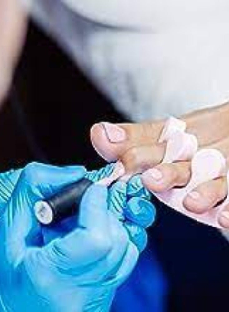 KNP KNP Blue Vinyl Latex Disposable Gloves Large are an Effective Choice for Maintaining Hygiene Standards and Ensuring Safety in Environments Requiring Reliable Hand Protection with Enhanced Visibility.  - Image 3