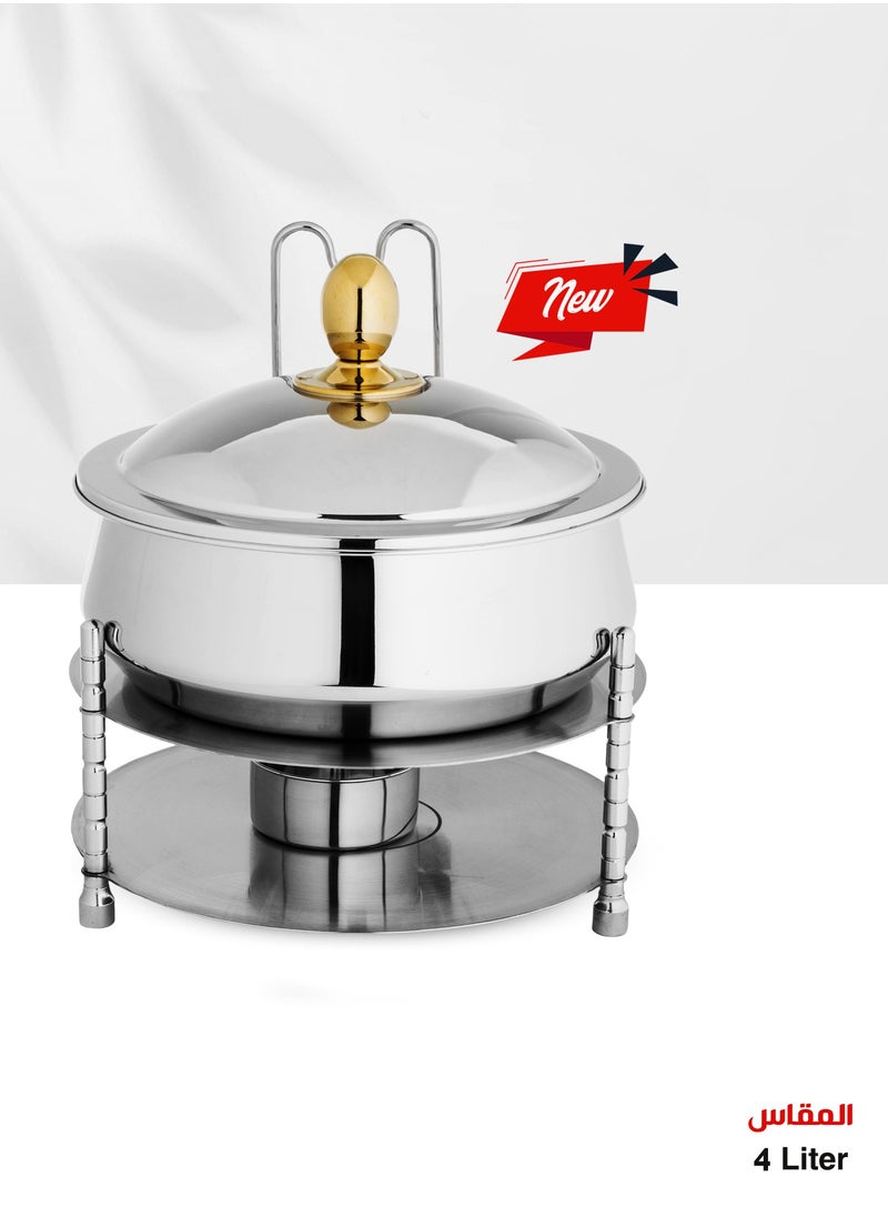 High Quality Stainless Steel Buffet Food Warmer Made in India Silver 4 Liter - pzsku/Z5E1207E43EC872AE0084Z/45/_/1726996174/cfedc1e5-3b50-479a-990d-e125df11e175