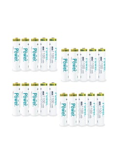 DMK Power DMK Power 20 Pcs Rechargeable AAA Batteries ,1100mAh High Capacity Batteries 1.2V NiMH Low Self Discharge for House hold devices, toys, remote, etc...  - Image 1