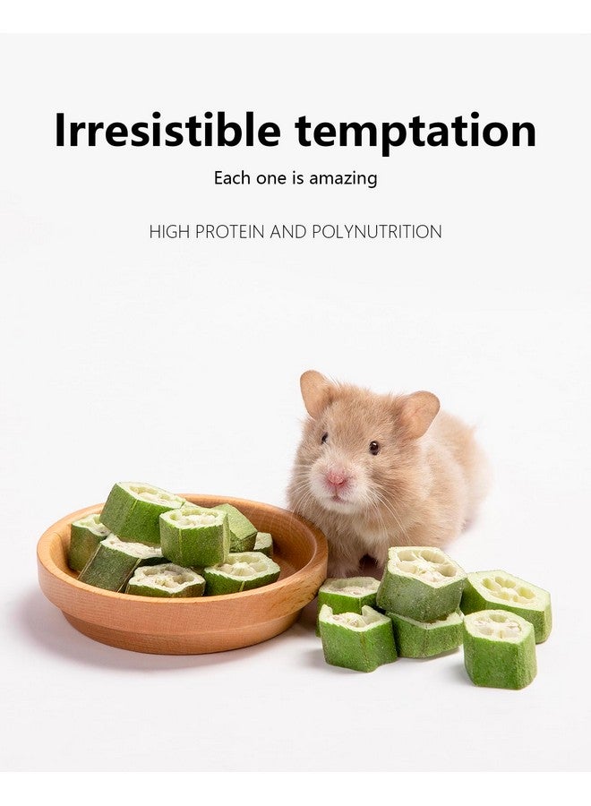Niteangel Hamster Snack & Treats Toy - Small Animal Natural Treat for Dwarf Syrian Robo Hamsters Gerbils Mice Degus or Other Small-Sized Pets (Freeze-Dried Okra - 0.2oz (5.5g)) - Image 2