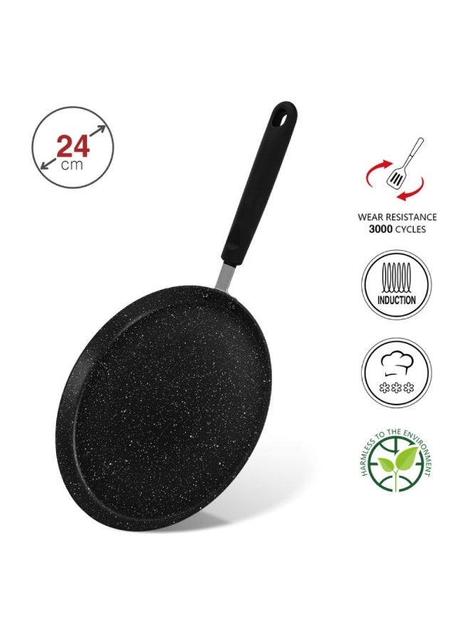 Fissman Crepe Pan 24cm Non Stick Aluminium Flat (Aluminium With Non-Stick Coating) - Image 4
