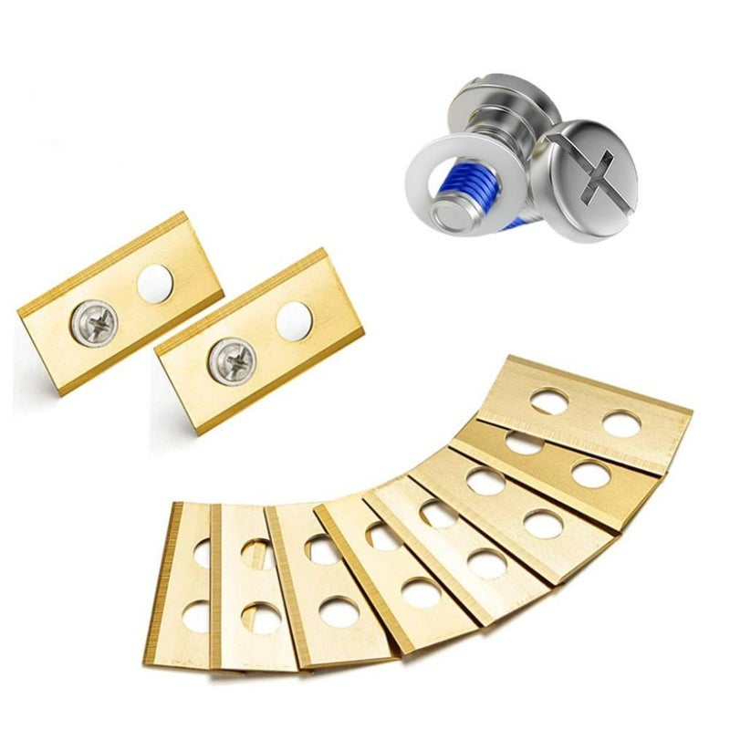 14 Blades Screws Washers Silvery Heavy Duty Lawn Mower Replacement Blades Universal for Robot Mower - Image 5