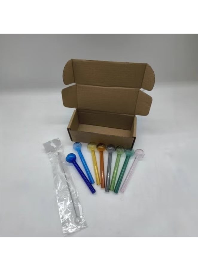 Monda 8 Pcs Reusable Glass Straws Set, 4" Shatterproof Drinking Straws with Cleaning Brush, BPA-Free, Dishwasher Safe, Perfect for Smoothies, Coffee, Juice, Hot/Cold Drinks - Image 5