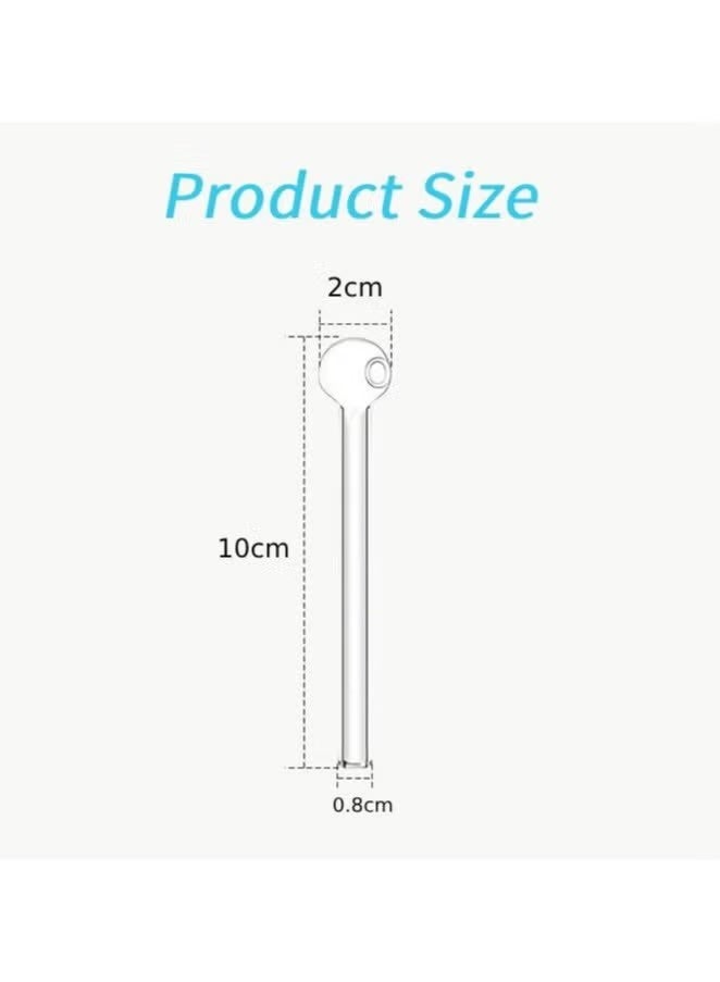 Monda 8 Pcs Reusable Glass Straws Set, 4" Shatterproof Drinking Straws with Cleaning Brush, BPA-Free, Dishwasher Safe, Perfect for Smoothies, Coffee, Juice, Hot/Cold Drinks - Image 2