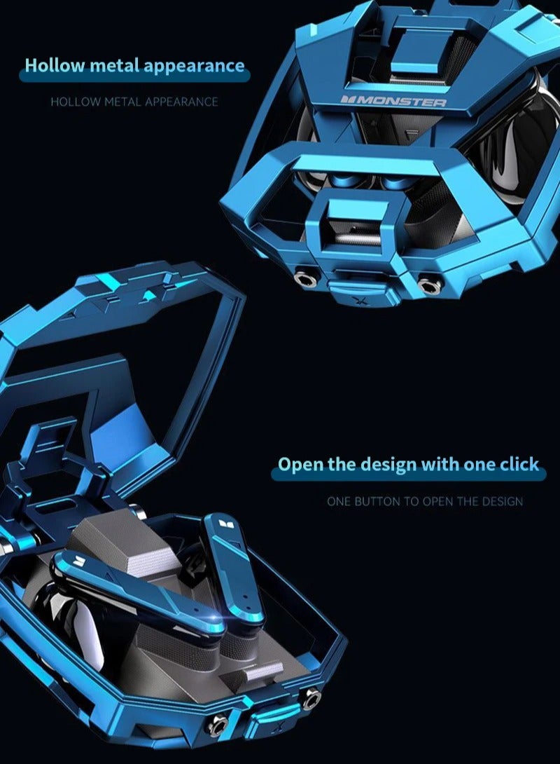 Monster Wireless Bluetooth 5.2  Gaming Earbuds Subwoofer HIFI Surround Sound 300mAh - Image 2